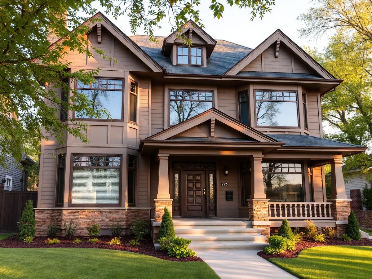 Three-story Omaha home with clean windows